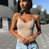 Béžové žebrované body BOLTANY Velikost: M/L - Image 3