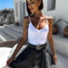 Bílé žebrované body BOLTANY Velikost: M/L - Image 3