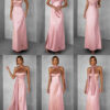 Růžové variabilní dlouhé elegantní šaty BOLZANO Velikost: ONESIZE - Image 3