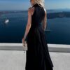 Černé košilové letní elegantní šaty CIELLA Velikost: M/L - Image 2