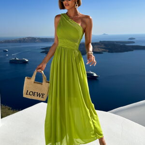 Zelené elegantní dlouhé šaty FLOAT Velikost: ONESIZE