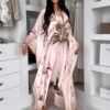 Béžové letní dlouhé šaty tunika MALURE Velikost: ONESIZE - Image 2