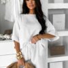 Bílé mušelínové oversize tričko MILORA Velikost: ONESIZE - Image 2