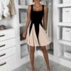 Černé krátké elegantní áčkové šaty NOREZA Velikost: ONESIZE - Image 3