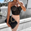 Černý elegantní top GRACEY Velikost: M/L - Image 3