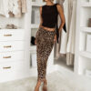 Leopardí stylová midi sukně NORELA Velikost: ONESIZE - Image 2