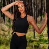 Černý sportovní fitness top RUFUS Velikost: L - Image 3