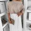 Hnědý bavlněný oversize top NOMEX Velikost: ONESIZE - Image 3