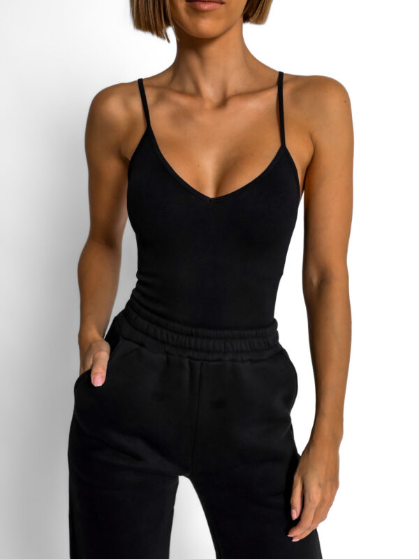 Černé basic stahovací  elastické body BOLTANY Velikost: M/L