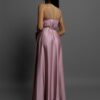 Starorůžové elegantní dlouhé plesové šaty PRIMROSE Velikost: ONESIZE - Obrázek 3