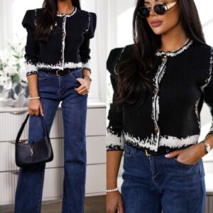 Černý blejzr OLEOS s knoflíky Velikost: ONESIZE