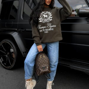 Khaki oversized mikina NADELI Velikost: ONESIZE