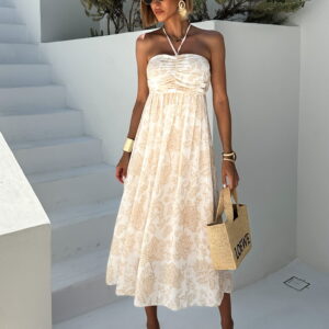 Krémové oversize šaty ULRIKE Velikost: ONESIZE