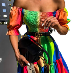 Zelené elegantní šaty TOPPER s volánky Velikost: ONESIZE