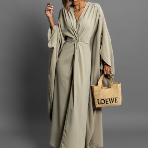 Zelené oversize dlouhé volné šaty RUFINUS Velikost: ONESIZE