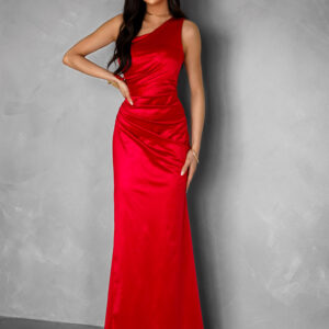 Červené dlouhé společenské šaty KULOSA Velikost: ONESIZE