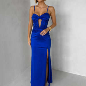 Královsky modré dlouhé společenské šaty LIMONA Velikost: ONESIZE