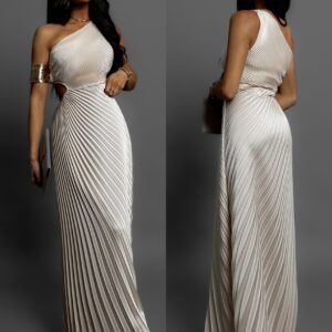 Krémové elegantní šaty SUNTILS Velikost: ONESIZE