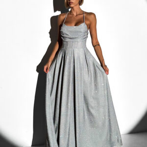 Stříbrné třpytivé princeznovské šaty BERYLA Velikost: ONESIZE