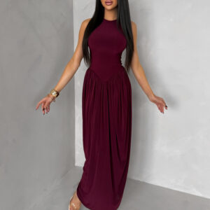 Vínové tvarující společenské šaty ALYRION Velikost: ONESIZE