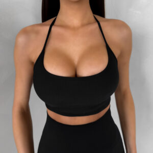 Černá sportovní podprsenka HALIRA Velikost: L