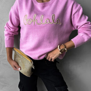 Růžový stylový svetřík JUNGKOOK Velikost: ONESIZE