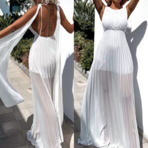 Bílé dlouhé šaty COULEK Velikost: ONESIZE