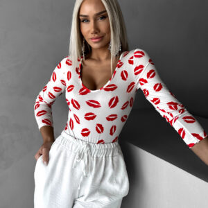 Bílé pusinkové body LISANDRO Velikost: ONESIZE