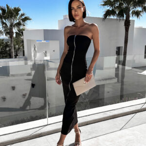 Černé oboustranné šaty HARRYSEN na zip Velikost: ONESIZE