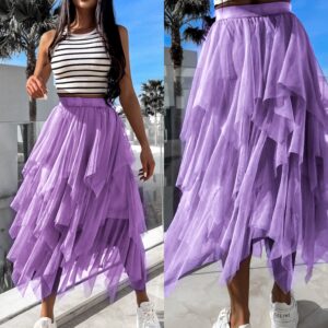 Fialová tylová sukně NOTICELL Velikost: ONESIZE