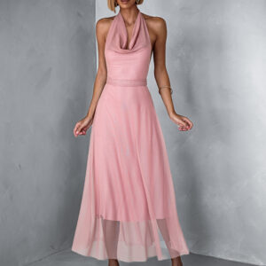 Starorůžové společenské tylové šaty REMBAY Velikost: ONESIZE