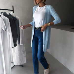 Světle modrý cardigan RANELLI Velikost: ONESIZE