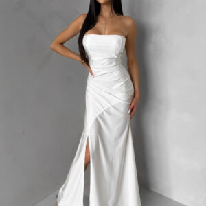 Krémové tvarující korzetové šaty ESLIRA bez ramínek Velikost: ONESIZE