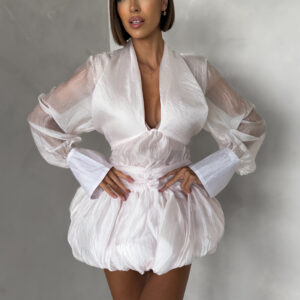 Růžové koktejlové krátké šaty AETHERO Velikost: ONESIZE